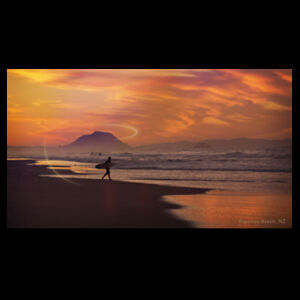 Offshore Papamoa Beach Surfer - AS Colour Mens Staple T shirt - AS Colour Mens Staple T shirt Design