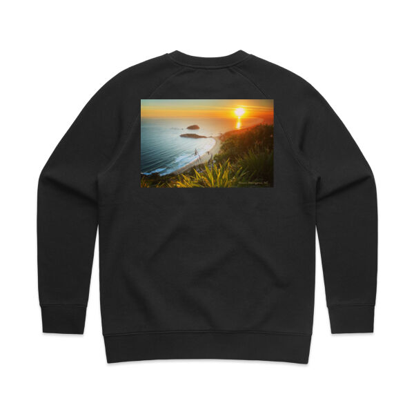 Dawn Patrol_Mount Maunganui Sunrise - AS Colour Womens Supply Crew Thumbnail